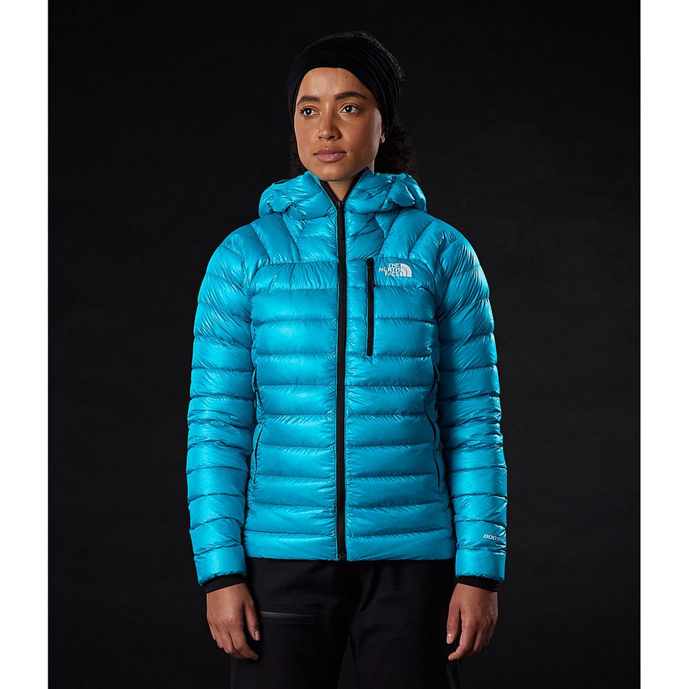 The North Face Hooded Jacket Womens Australia - The North Face Summit Blue (CXQ-870934)